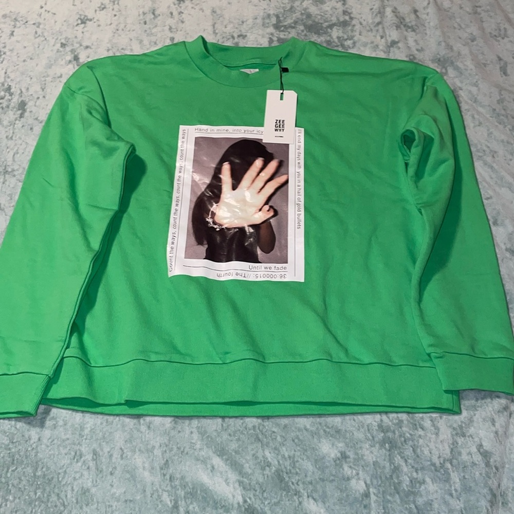 ZGY denim crewneck sweatshirt